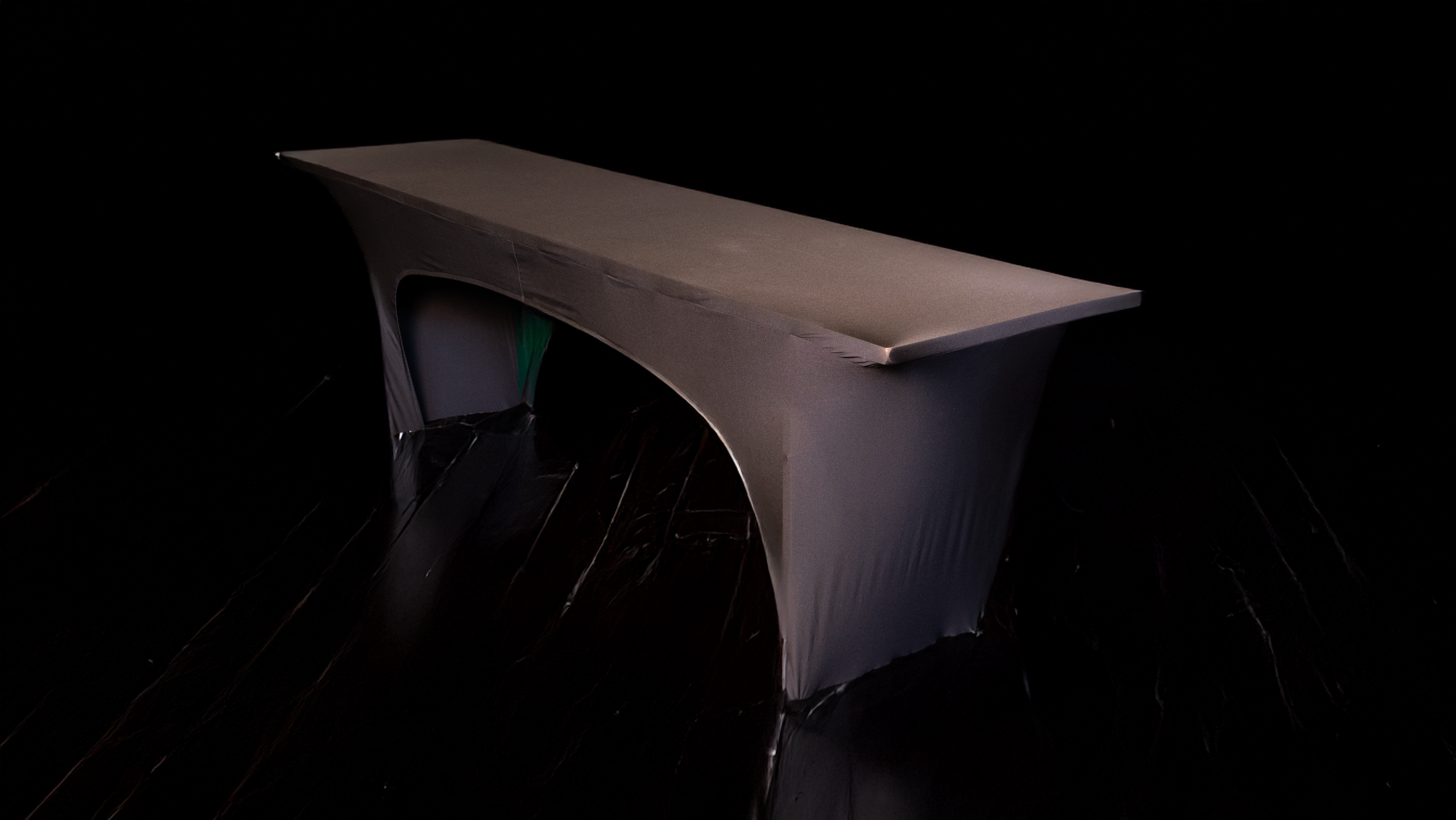 Stretchhusse Biertisch, schwarz ( 220x50 cm) 