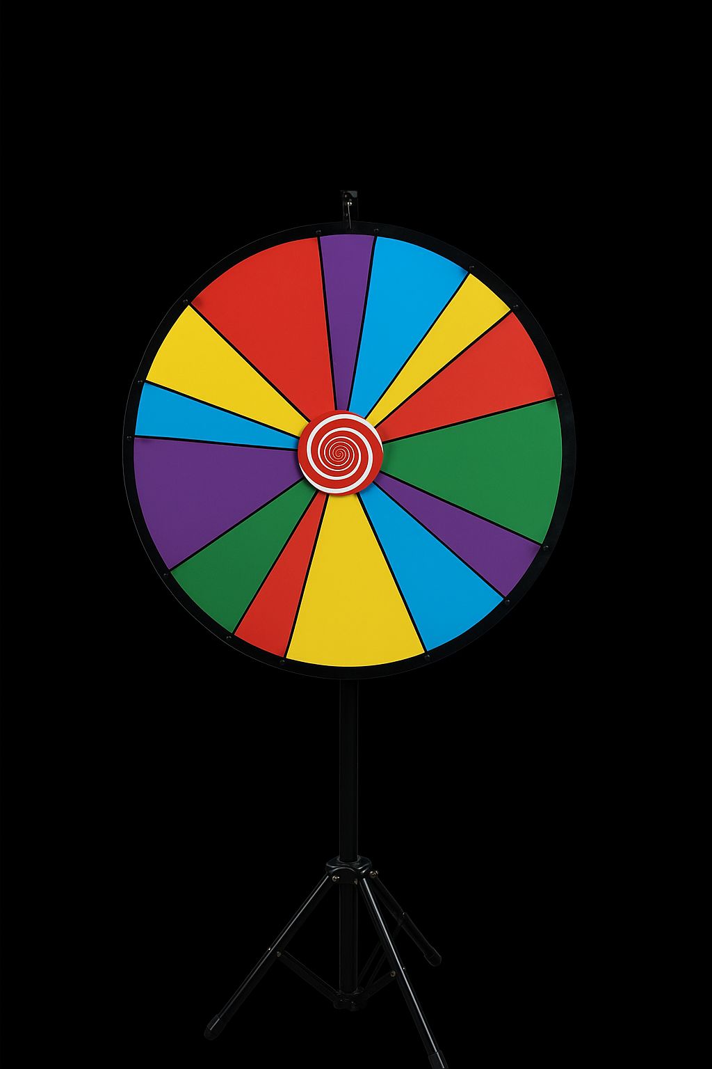 Glücksrad (12 Felder) Bunt 76cm Durchmesser