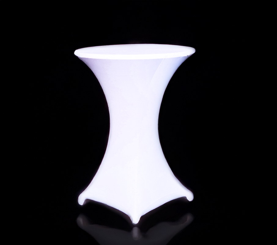 Stretchhusse reinweiss für Stehtische mit 80cm Durchmesser ( ohne Topcover) 