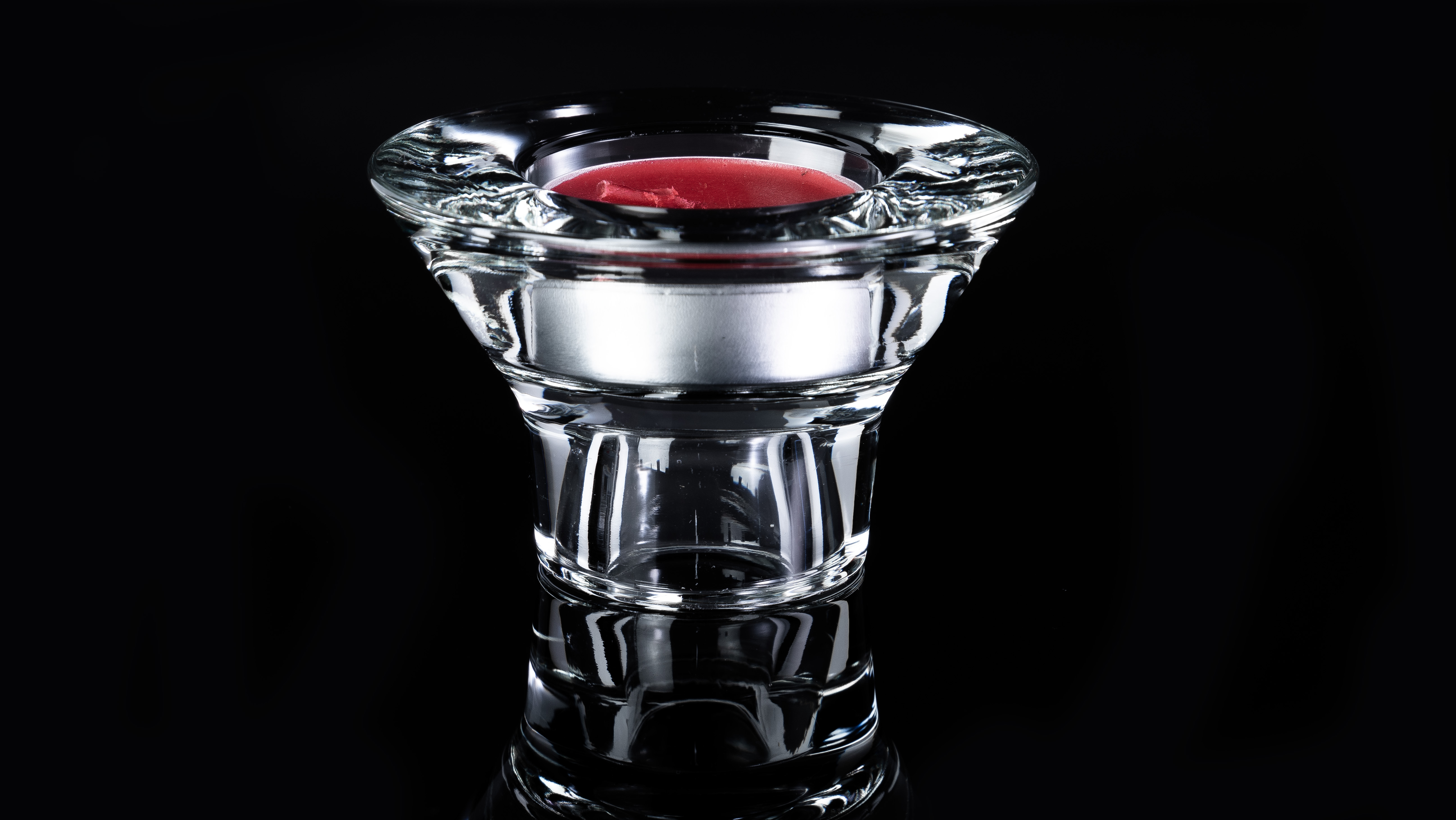 Kerzenleuchter Glas für eine Kerze oder ein Teelicht