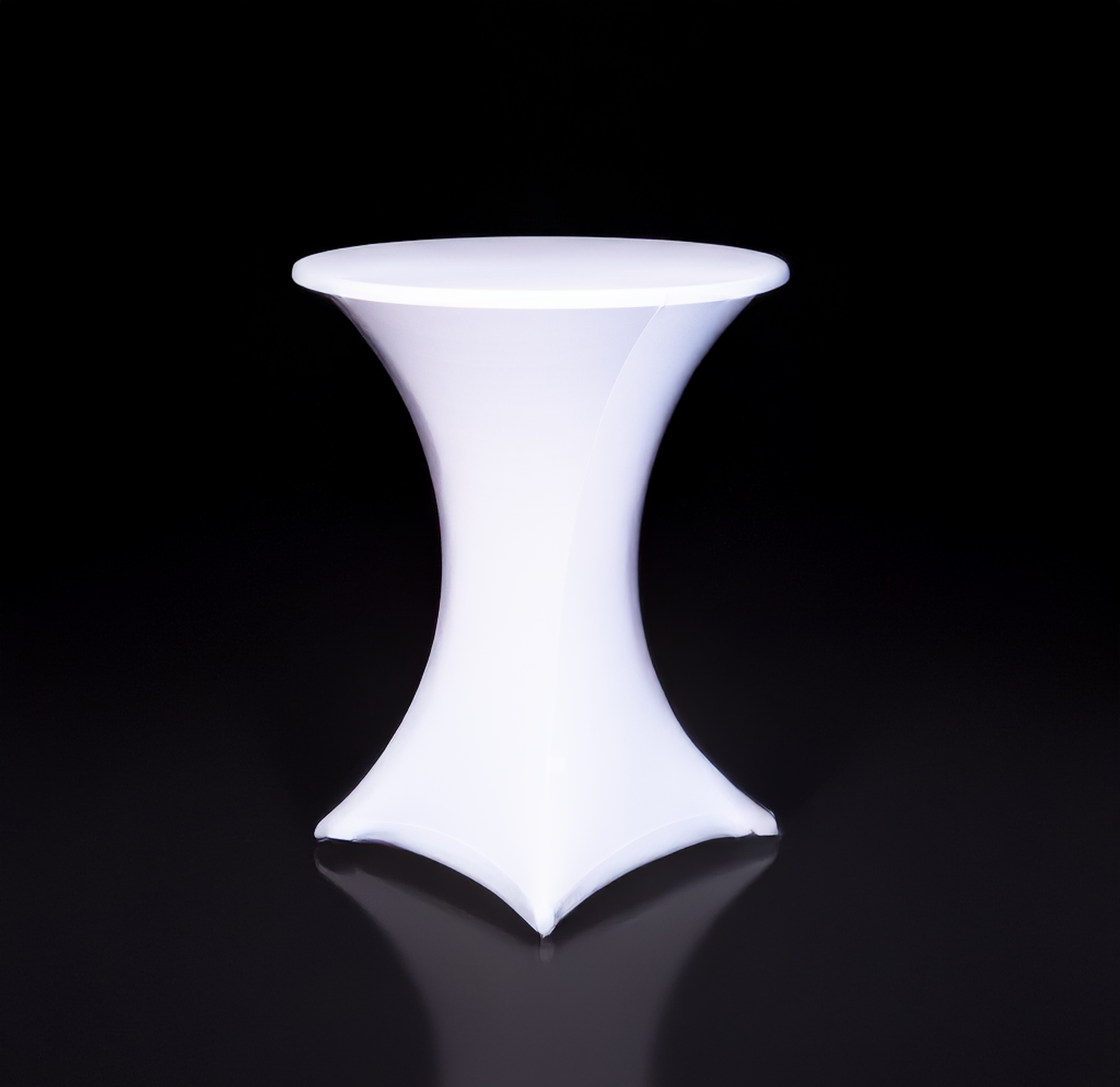 Stretchhusse weiss für Stehtische mit 80cm Durchmesser ( ohne Topcover)