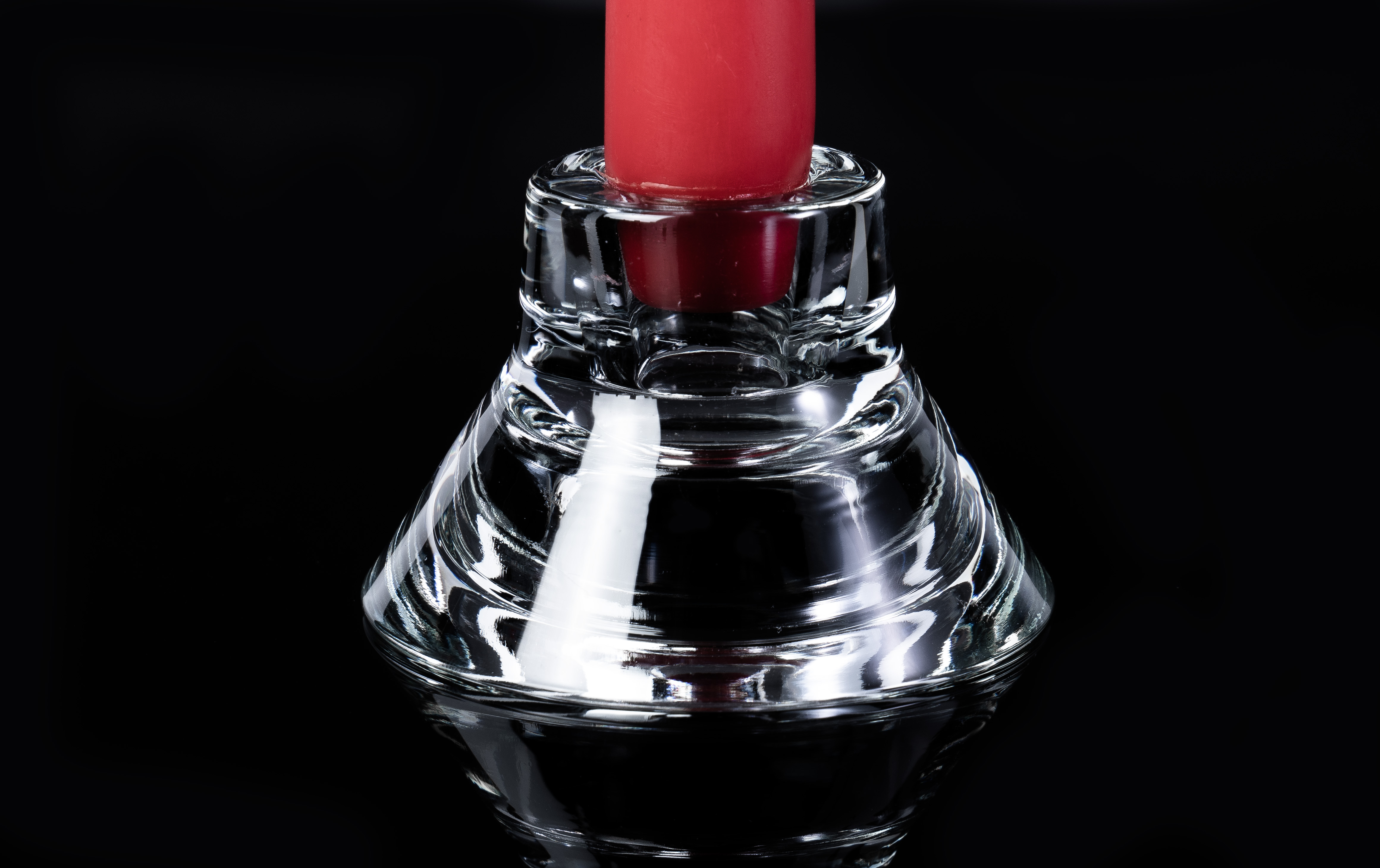 Kerzenleuchter Glas für eine Kerze oder ein Teelicht