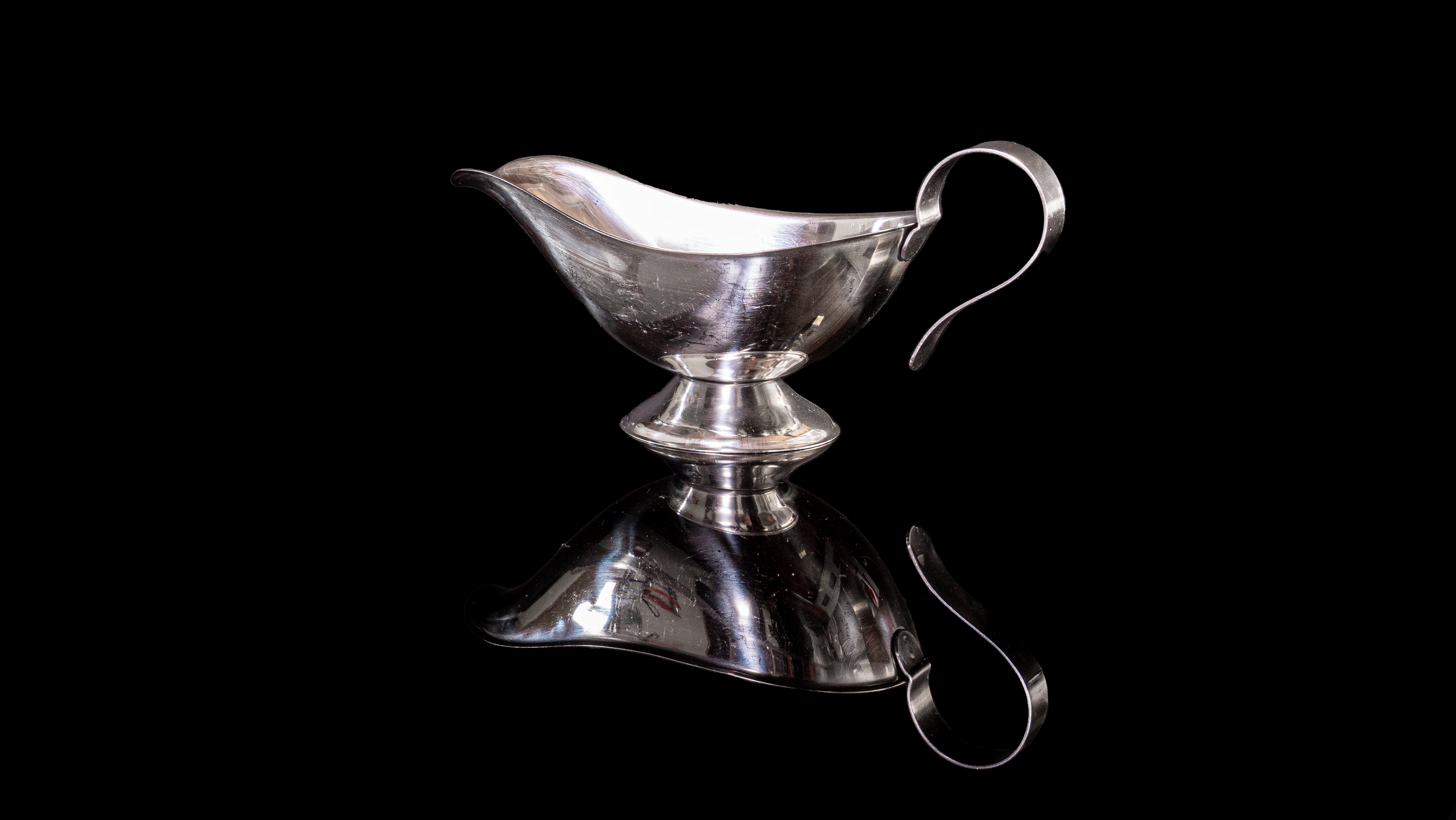 Mietgeschirr Sauciere Metall