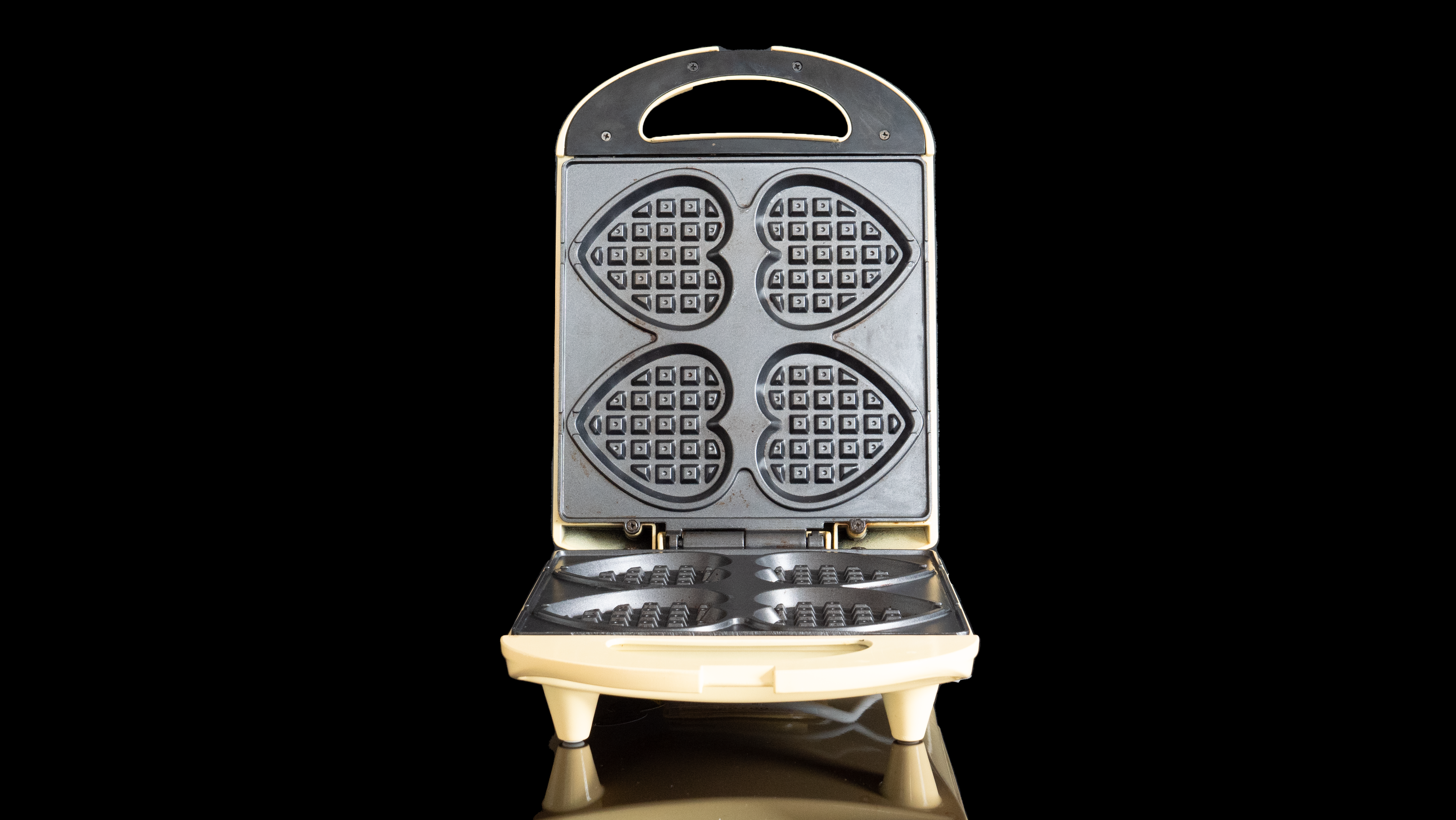 Waffeleisen Mini Herz am Stiel inkl. 80 Stielen