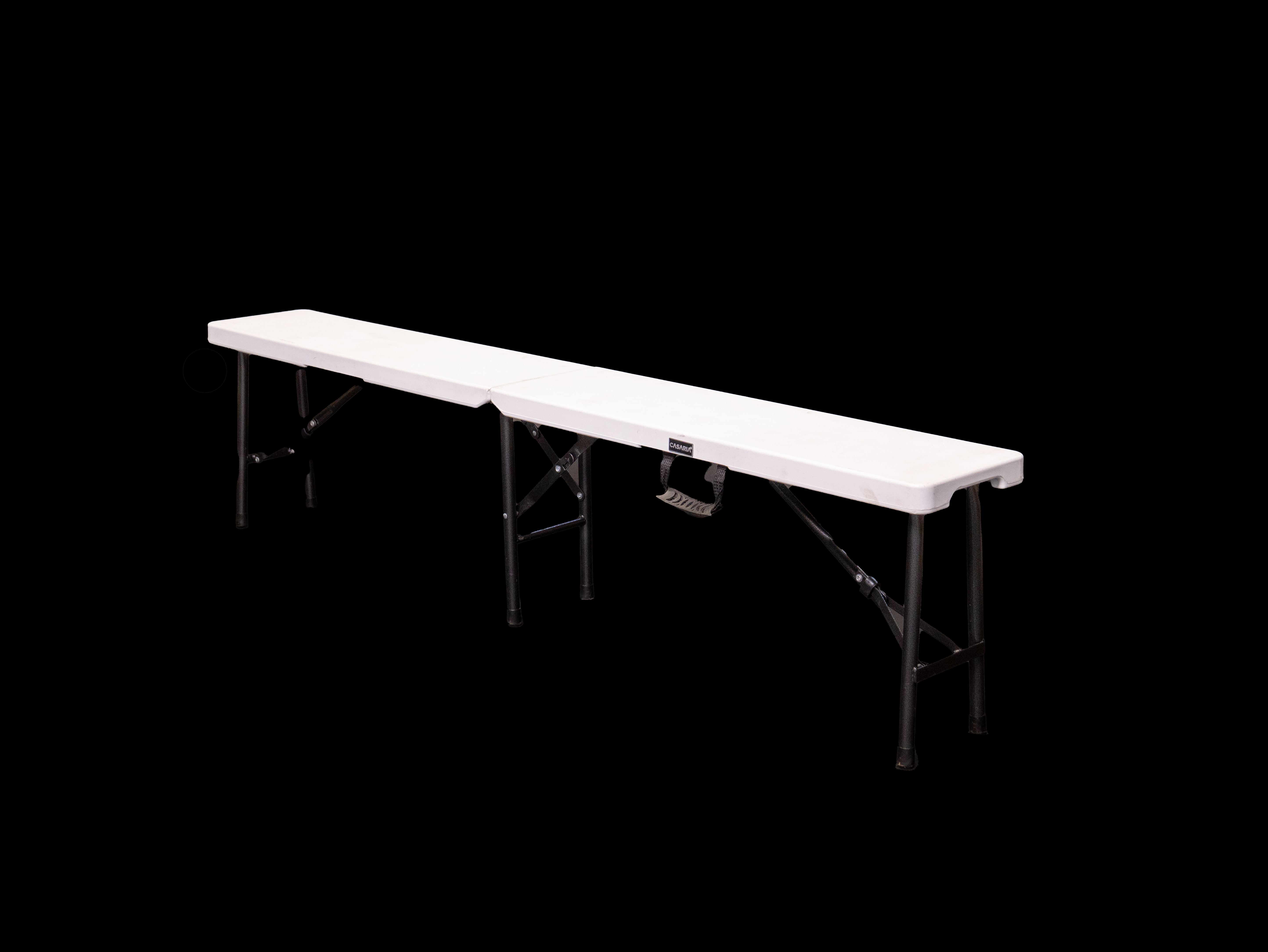 Bank für Banketttisch, mittig klappbar