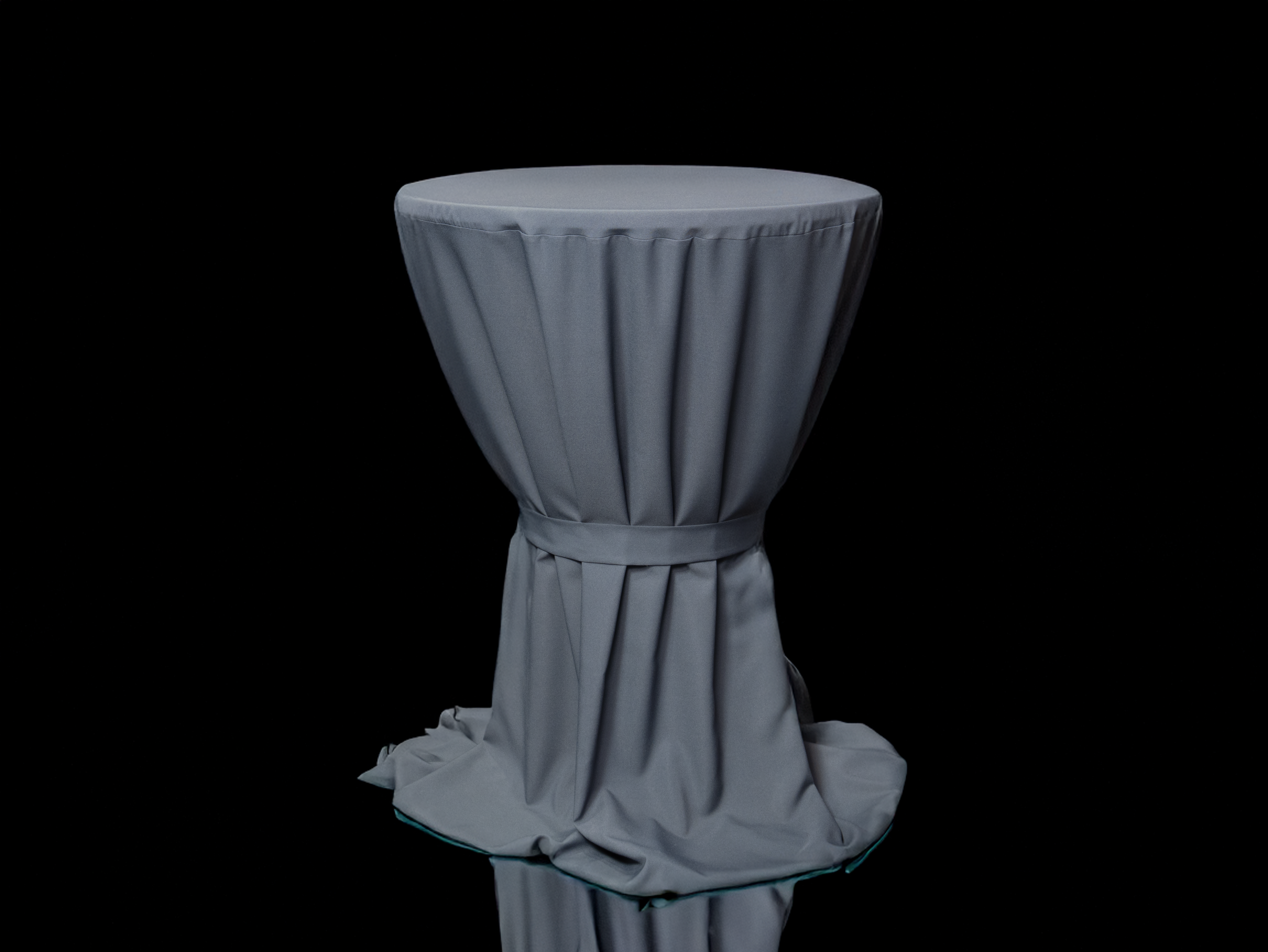 Hussen anthrazit für Stehtische inkl. Band