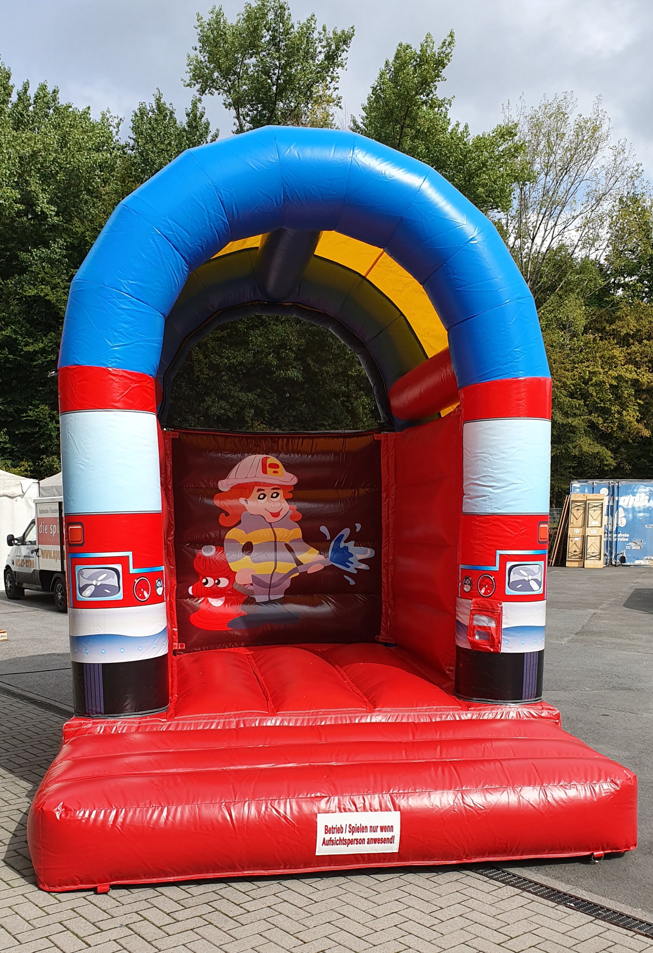 Hüpfburg 3x3m Feuerwehr