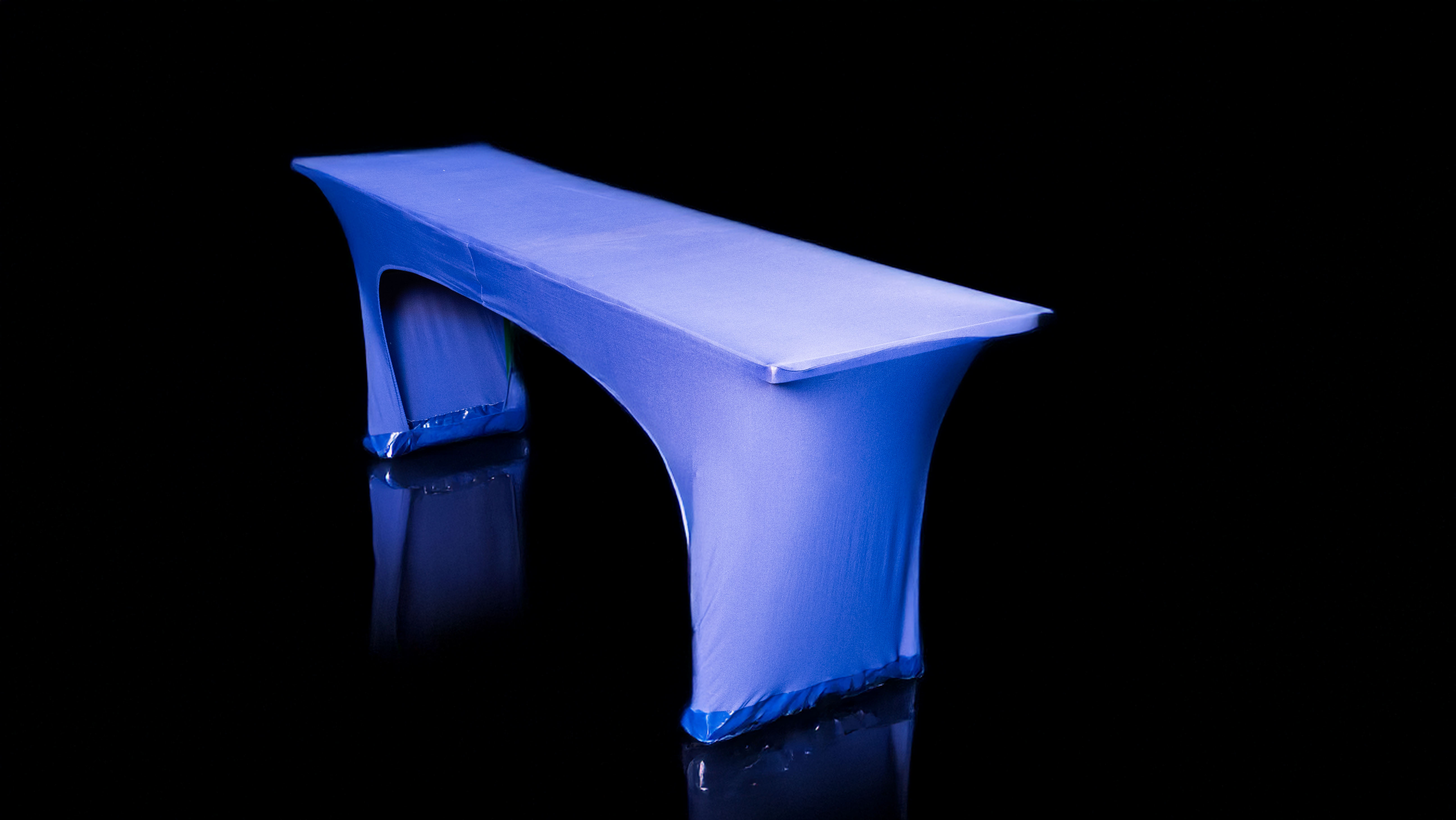 Stretchhusse Biertisch, blau ( 220x50 cm)